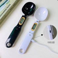 Electronic measuring spoon scale USB Rechargeable Spoon Scale Baby Food Scale Kitchen Ingredient Sca
