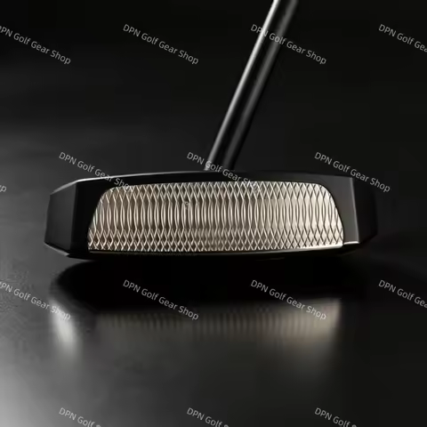 Right-Handed V-N. Golf Putter, Zero Torque Golf Putter, Accra Black and White Shaft, with Club Head 