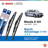 Bosch Advantage U Hook Wiper Set for Mazda 6 Sedan GH 2nd Gen (24"/16")