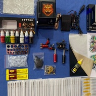 Combo set of 2 Intermediate tattoo machines: 1 Rotary Dragonfly motor + 1 Coil machine