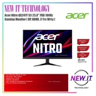 Acer Nitro QG240Y S3 23.8 " & QG270 S3 27" (180Hz) Gaming Monitor, VA Panel, 1920x1080 Full HD, 1ms(
