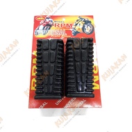 Karet Footstep Step Pijakan Kaki Depan RPM Bebek Universal Hitam RX King Jupiter Supra Semua Motor B