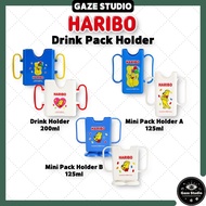 HARIBO Kids Juice & Milk Pack Holder / Drink Holder / Beverage Holder / Foldable 200ml / Mini 125ml