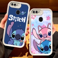 G-64 Cute Stitch Casing for OPPO A11K F9 Pro A7 F7 A12 A5S F5 A12s Black and White