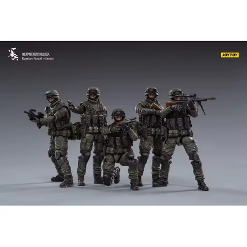 in Stock JOYTOY 1/18 Russian Naval Infantry Action Figures Anime Game Model Gift