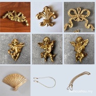 European Wall Decoration Hanging Photo Combination Pendant Ornaments Carving Angel Fan Bow Frame Dec