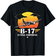 Men's cotton T-shirt B-17 Flying Fortress Gift, Air Force, Aviation Design T-Shirt