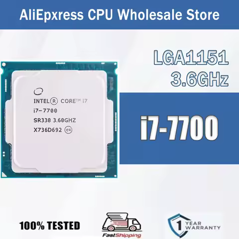 Intel Core i7-7700 3.6GHz 4 Cores 8 Threads 8M 65W i7 7700 Computer CPU Processor Server LGA 1151