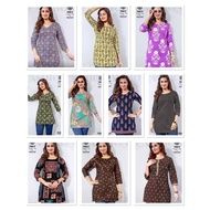 Women’s ethnic short tops/kurtis 100% cotton