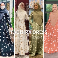 Bella Ammara Faghira Dress | Dress Muslimah | Dress Raya | Dress Dinner | Dress Jubah Maxi Cantik | Dress Hitam &amp; Orange