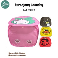 Square canvas laundry basket LAB-002D