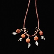 【太空系列】5辦金剛菩提子+喜馬拉雅水晶 _ 太空人