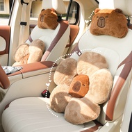 pillow travel neck pillow plushie pillow Four Seasons Universal Plush Car Headrest Kapibara Car Neck