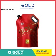 Dầu động cơ BOLD 15W40 4lít Bán Tổng Hợp Dành Cho Xe Diesel Dầu Bôi Trơn Động Cơ Xe Ô Tô 15w-40 CJ-4