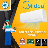 [INSTALLATION] Midea Aircond Xtreme Cool R32 Non-Inverter Ionizer- MSAG Model [4-5 Days delivery]