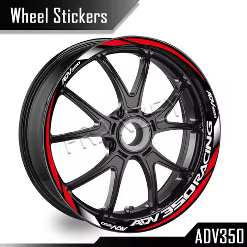 For HONDA ADV350 adv 350 Reflective Motorcycle Accessories Wheel Stickers Hub Decals Rim Stripe Tape