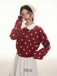 พร้อมส่ง「สินค้าลิขสิทธิ์แท้」IRIS 25AW l IS25806 Gentle kitty sweater / skirt เสื้อผ้าผู้หญิง แขนยาว