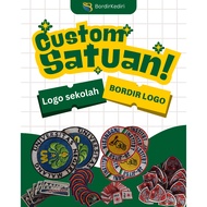 Embroidered logo, custom logo, school logo, custom embroidered, custom embroidered school logo, cust