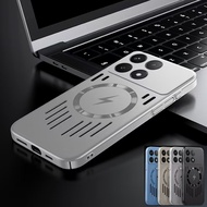 For RedMi K80 K70E K90 Pro Max K80 Pro k70 phone case hollow out heat dissipation magnetic suction a