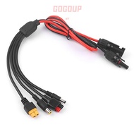 GOGUVO  Panel Extension Cable, MC4 to DC5521 7909 XT60 Female Connector 1m Length  Wire, Connector 4