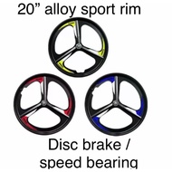 20” inch bicycle sport rim alloy speedbearing single or gear bmx bmx mtb