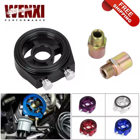 Free Shipping Oil Filter Cooler Sandwich Plate Adapter M20*1.5 and 3/4-16 Universal Oil Adapter Car 