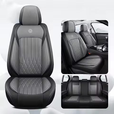 Universal Leather Car Seat Covers Full Set For citroen ds5 toyota bz4x outlander xl dfsk glory 580 A