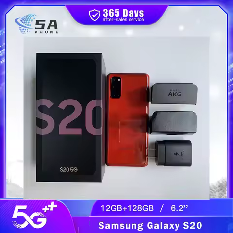 Samsung Galaxy S20 G981U1 G981B 5G Mobile Phone NFC 6.2'' 12GB RAM 128GB ROM 64MP+10MP Snapdragon 86