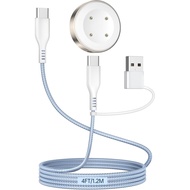 2 in 1 USB C/A Charging Cable for Google Pixel Watch 2/3 & Fitbit Sense/Versa 3/4 Charger, 4Ft 60W(M