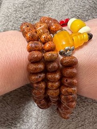 元寶形天然星月菩提108顆佛珠