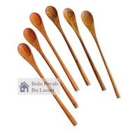 KAYU Wooden Spoon/Korean Spoon/Tea Spoon/Long Handle Wooden Spoon/Wooden Tea Coffee Spoon/Korean Woo