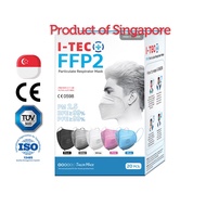 MADE IN SINGAPORE I-TEC FFP2 (Equivalent to N95 KN95 KF94) Medical 3D Mask 20pcs Individually Packed