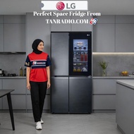 LG 655L SIDE BY SIDE FRIDGE , SMART INVERTER, METAL FRESH, WIFI, KNOCK KNOCK VIEW