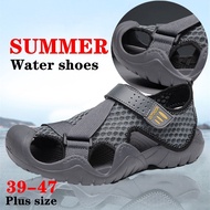 【M-S-W】  men's sandals new fashion summer shoes casual beach shoes men outdoor hiking shoes 39-48