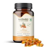 Wellwith by Ayuzera Sea Buckthorn Berry Oil Omega 7 500mg, 30 Veg HPMC Capsules, 15-Day Supply| Sea 