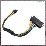 [L E U R] 24 Pin to 8 Pin ATX PSU Power Adapter Cable Compatible   3020 7020 9020  T1700 12-Inch(30c