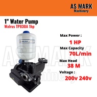 Walrus TP830A 1hp 1" Automatic Booster Pump Water Pump Pam Air