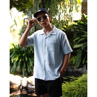 Alley Bowling Shirt Ice Blue