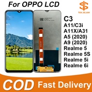 TEK.SEJAM OPPO Realme C3 Realme 5/5i/5S Realme 6i A5/A9 2020 LCD Display Screen assembly replacement