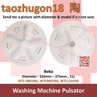 Beko 320mm - 375mm Washing Machine Pulsator Mesin Basuh Kipas WTL-90019G WTL90019G WTL11019G