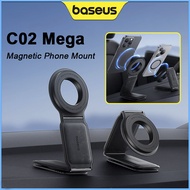 Baseus C02 Mega Car Phone Holder Magnetic Mobile Mount Foldable Car Support Office Desktop Bracket f