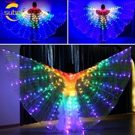 SUBEI1 Belly Dance Wings Fluorescent Shows Party Adult Performance Costume