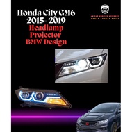 Honda City GM6 BMW Headlamp Projector Design❗️Build In Led‼️