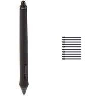 INTUOS4/CINTIQ21 Grip Pen Black, Single and Wacom Standard Nibs for Digital Pro Pen 2 (10 Pack)