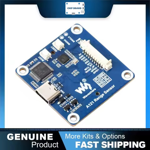Waveshare A121 60GHz mmWave Radar Micro-Motion Detection Module, Pulsed Coherent Radar, High-Precisi