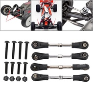 [mcfsnzwtxz1bw] 4 Pieces Mini Car Steering Rod RC Metal Adjustable Turnbuckle Linkage Servo Pull Rod
