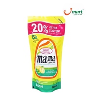 Mama Lemon Dishwashing Liquid Refill Natural Lemon 600ml