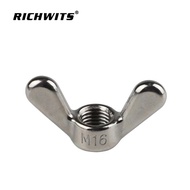 304316Stainless Steel Butterfly Nut Large Ear Nut Ingot Nut Hand Screw Nut Ear Screw