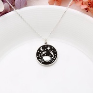 【Angel & Me】巨蟹座 雙面 硬幣 s925 純銀項鍊 生日 情人節禮物