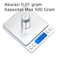 ada Timbangan Digital Akurasi 0.01 gram Max 500 gram 0,01 0.01g Emas